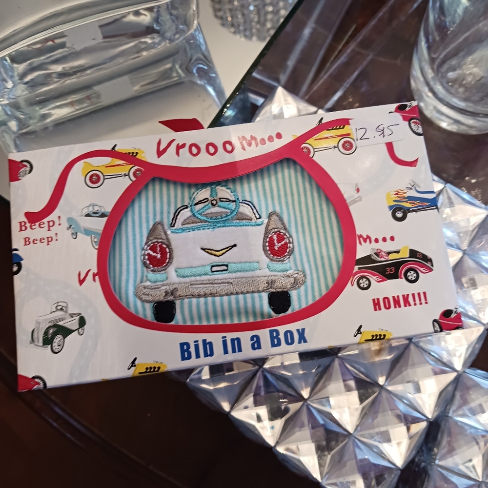Retro Blue Car Design Tissue Pouch